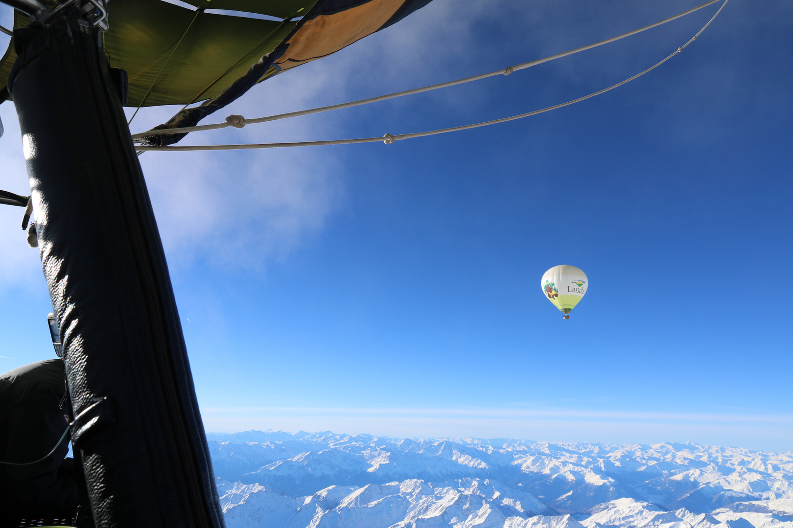 Alpenüberquerung mit dem Heißluftballon Weitsicht