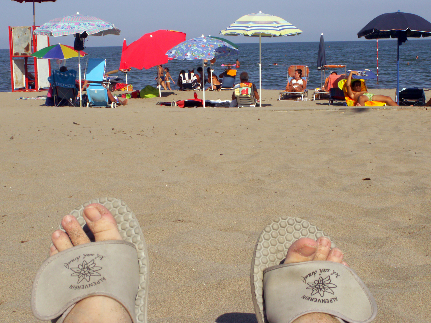 Alpenverein - ich steh drauf! Auch am Adriastrand!