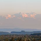 Alpenweitblick von der Schwäbischen Alb mit 150 bis 200 km