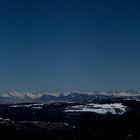 Alpes de nuit depuis la Praille