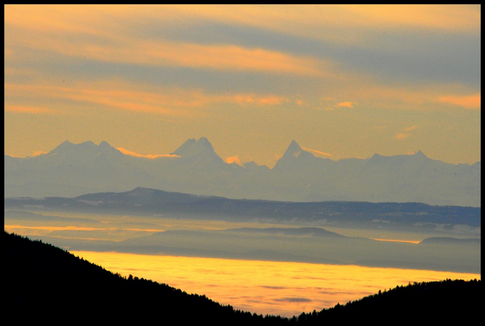 alpes vu de vosges