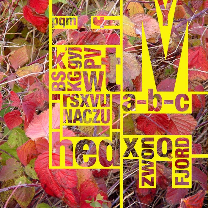 Alphabet im Herbst