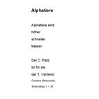 Alphatiere - BS 1 - 30