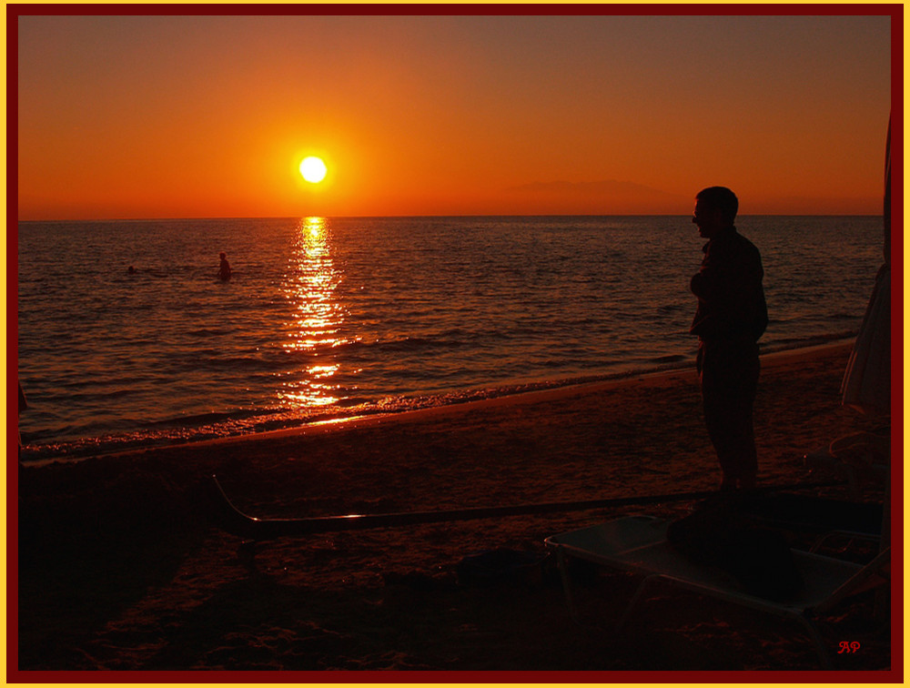 Alphorn am Strand