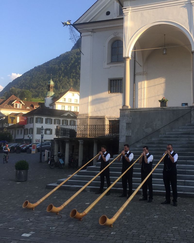 Alphorn-Artisten ...