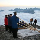 Alphornbläser auf dem Titlis