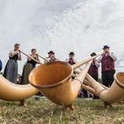 Alphornbläser auf dem Weissenstein ob Solothurn