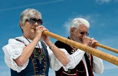 Alphornduo Bergli auf dem Pilatus