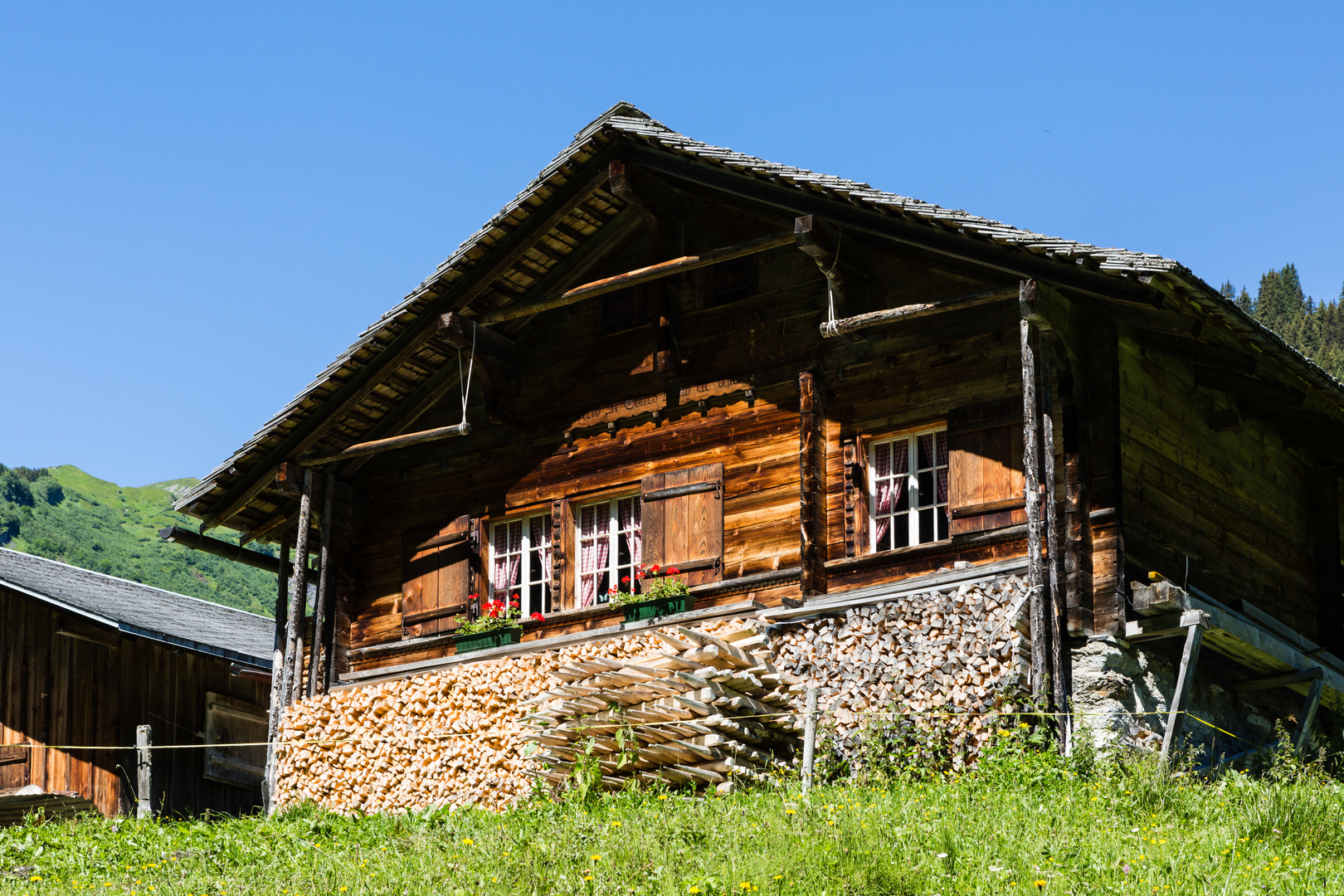 Alphütte im Rosenlauital