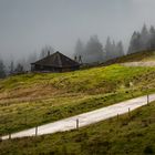 Alphütte mit Schindeln