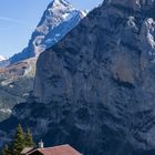 Alphütte und Eiger (3970 m.ü.M.)