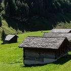 Alphütten im Val Madris mit Steindächern