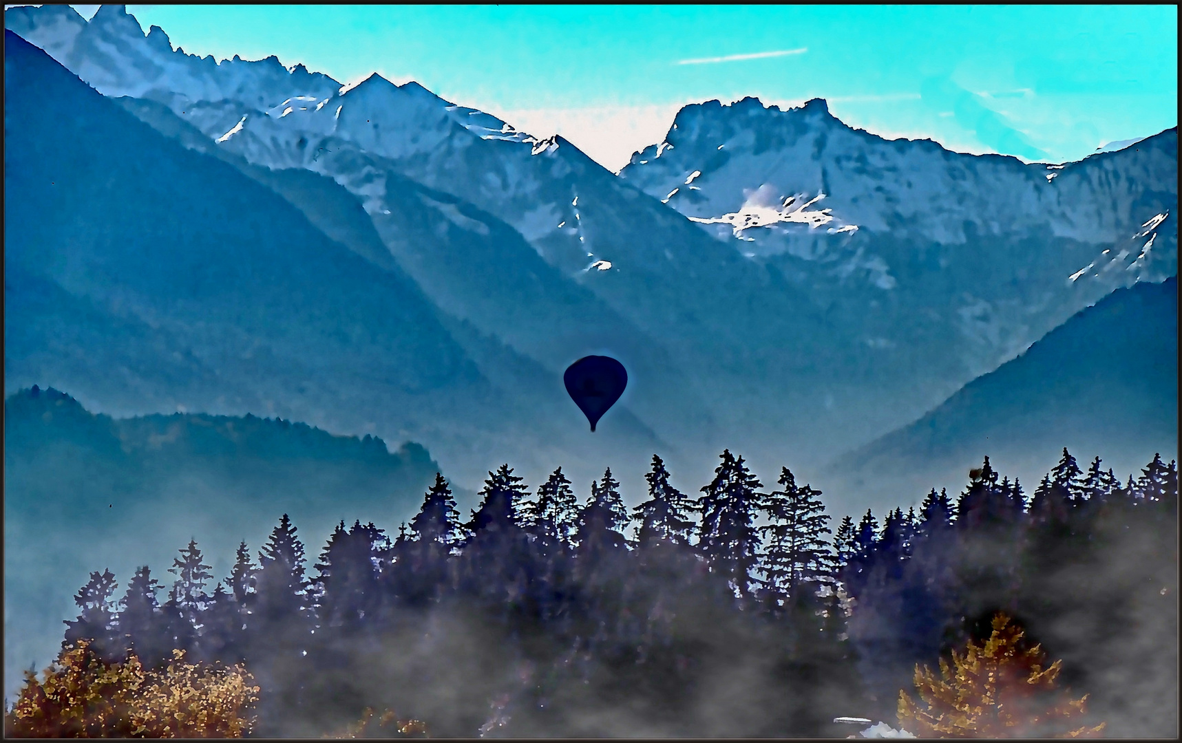 Alpine Ballonfahrt im Heißluftballon