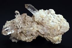 Alpine Bergkristallstufe 