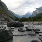 Alpine glacier stream