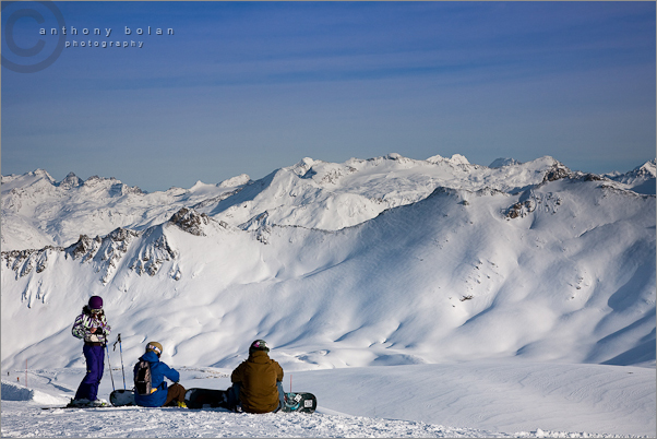 Alpine snowscape