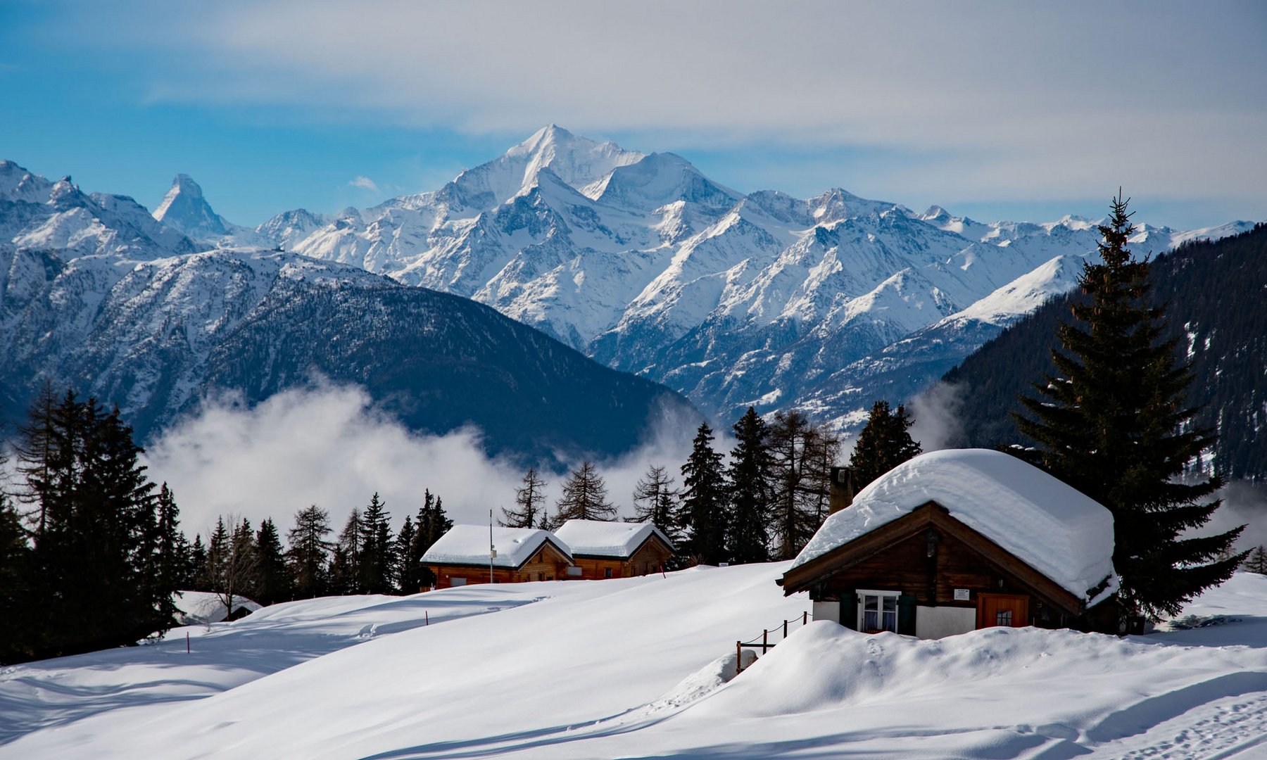 Alpine Winterlandschaft