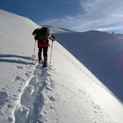 Alpines Schneeschuhbergsteigen