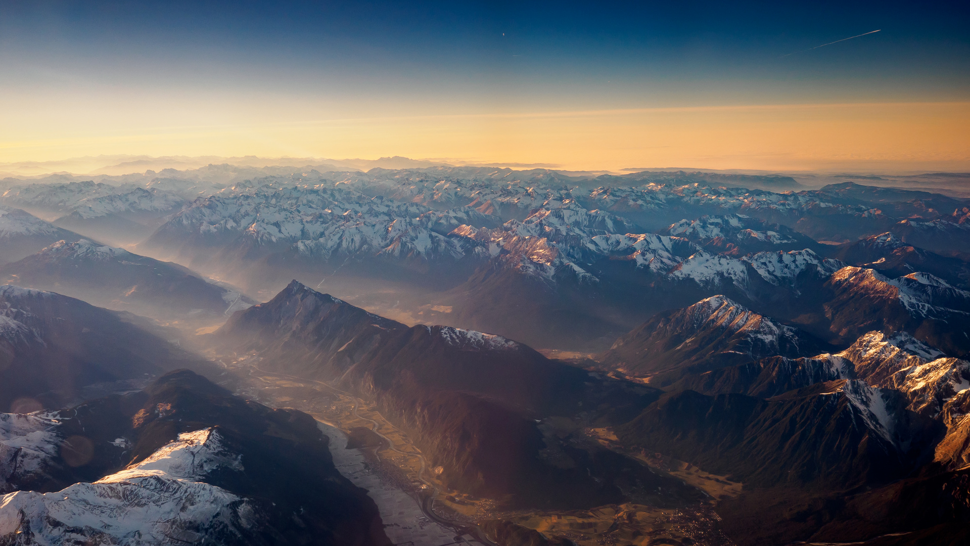 Alps from the plain