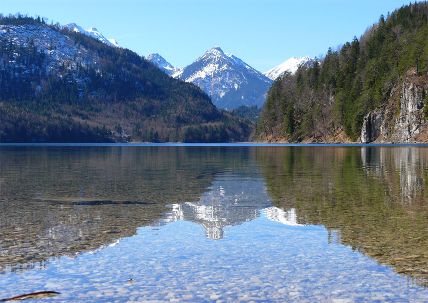 Alpsee bei Schloß Neuschwanstein