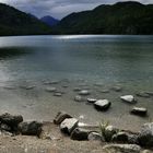 Alpsee bei Schloss Neuschwanstein und Hohenschwangau