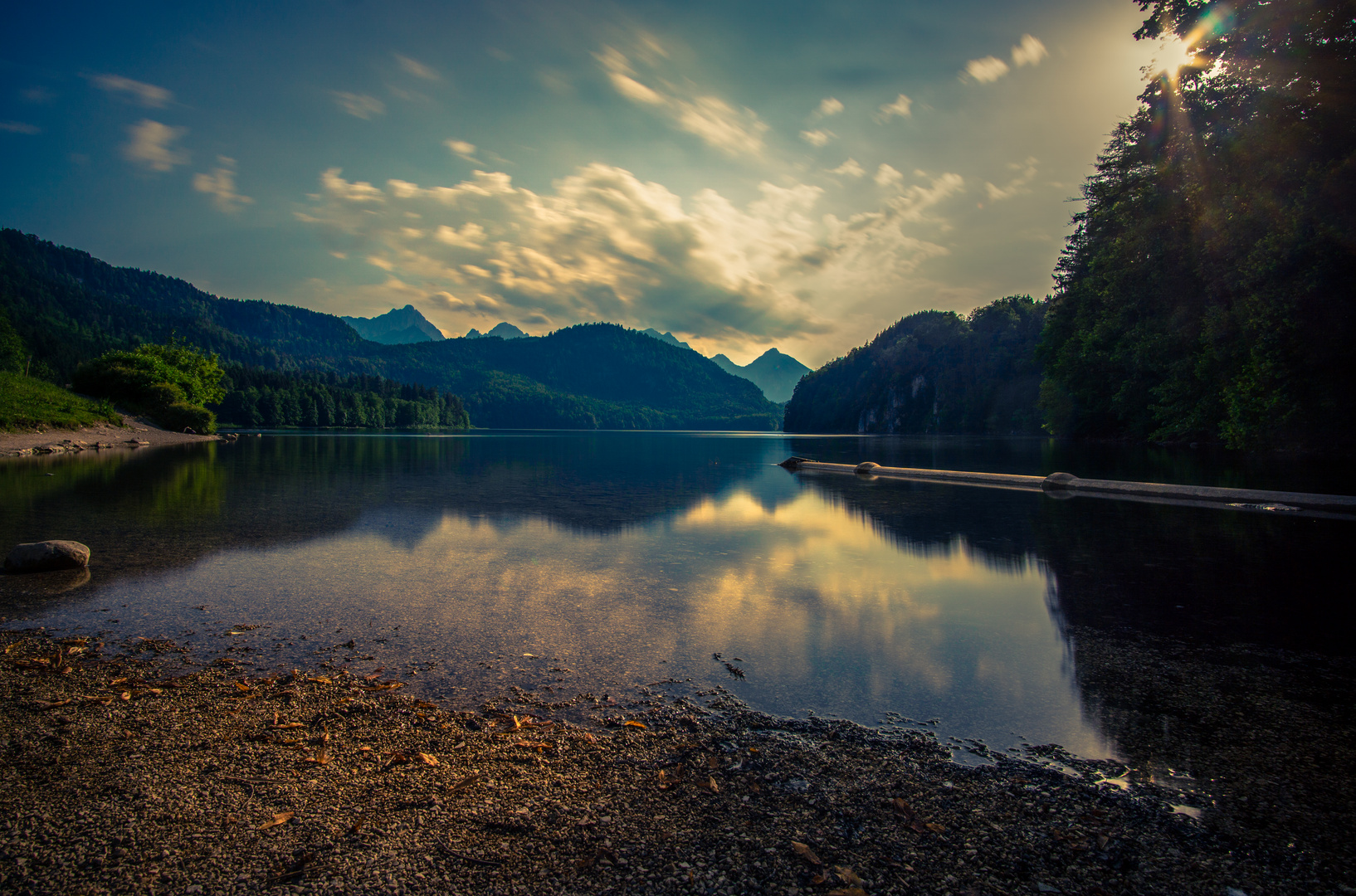 Alpsee beim Schloss Neuschwanstein