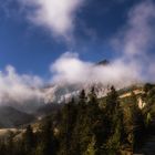 Alpspitze in den Wolken