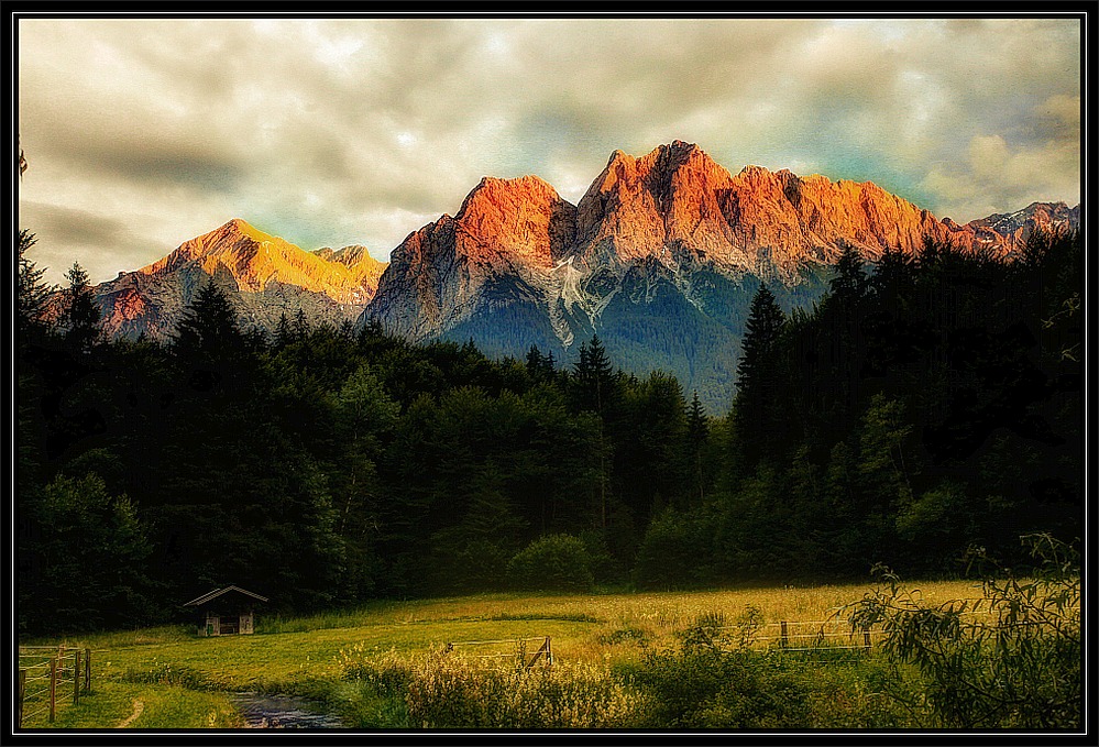 Alpspitze und Zugspitze