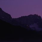 Alpspitze und Zugspitze im Abendlicht