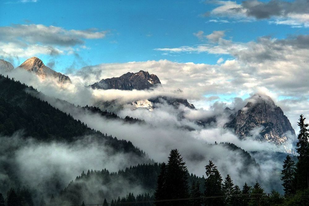 Alpspitze und Zugspitze nach einem "Wetter"