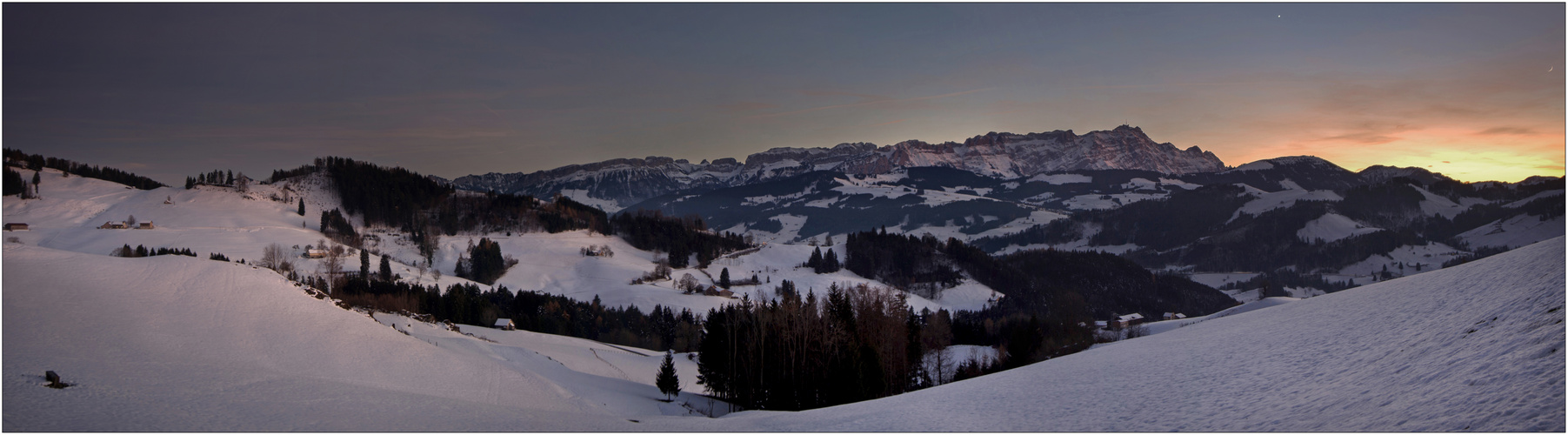 Alpstein im Abendlicht