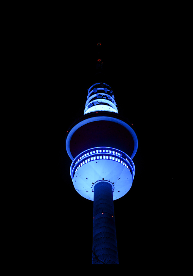 Als der Fernsehturm blau war.