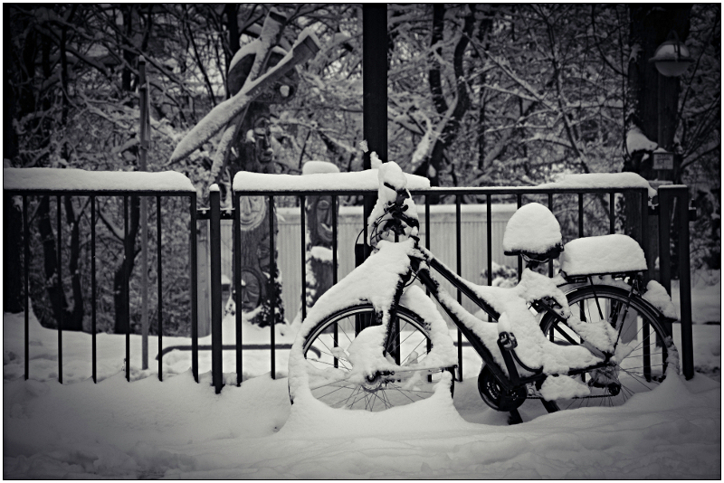 als der Schnee bis hierher gelangte