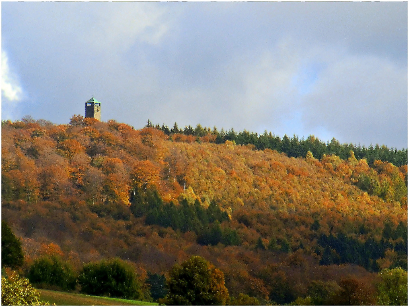 Als der Sollingturm noch bunte Wälder sah ...