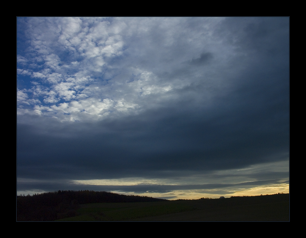 ...als die Schneewolken bleiern heranrollten...