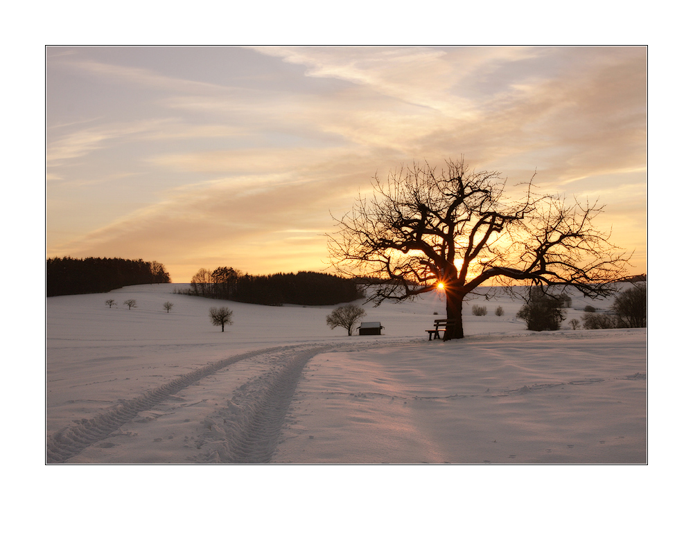 Als die Sonne einen Moment verweilte ...