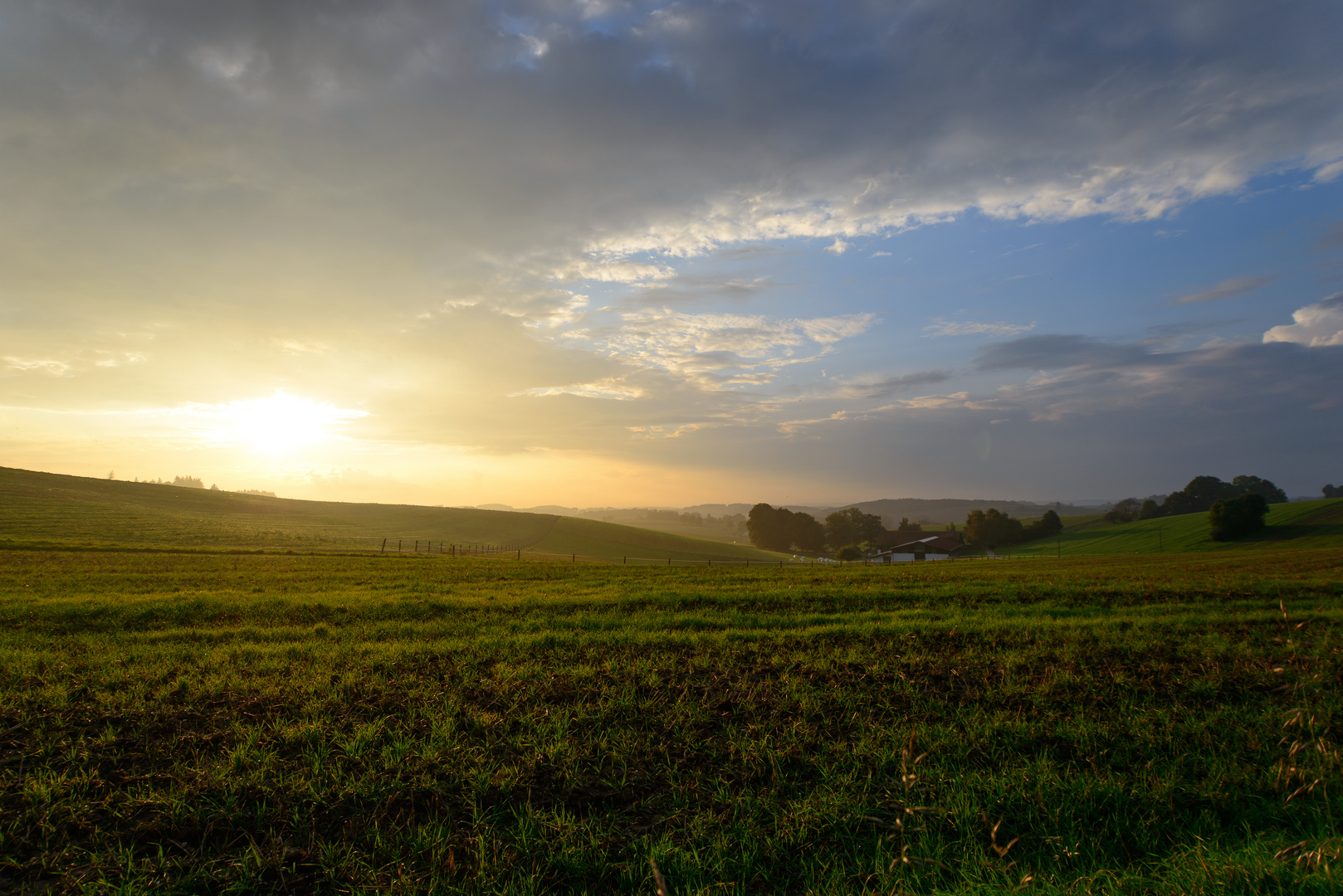 Als die Sonne hinter dem Nebel verschwand..