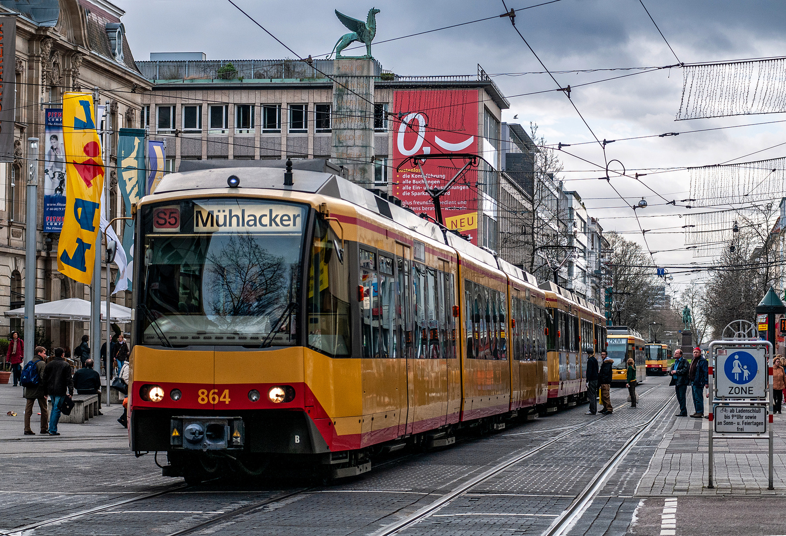 Als die Trambahn noch durch die Kaiserstraße fuhr - I - 