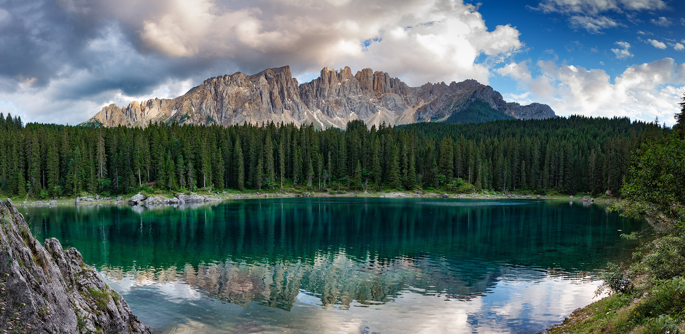 Als die Welt am Karersee, Lago di Carezza noch in Ordnung war