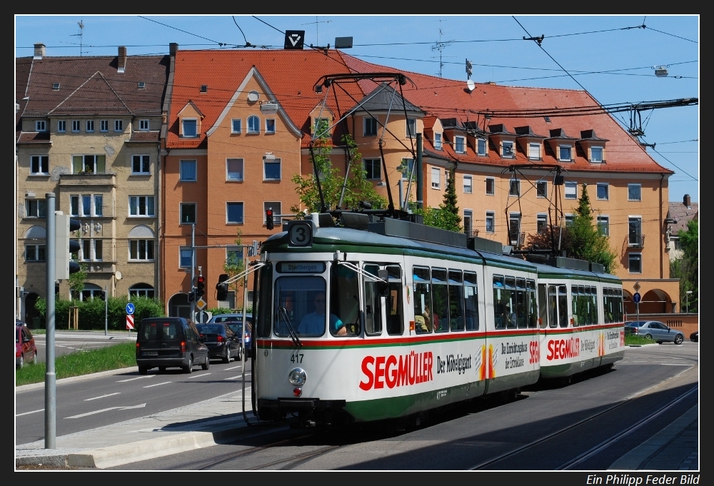 Als in Augsburg noch richtige Straßenbahnen fuhren