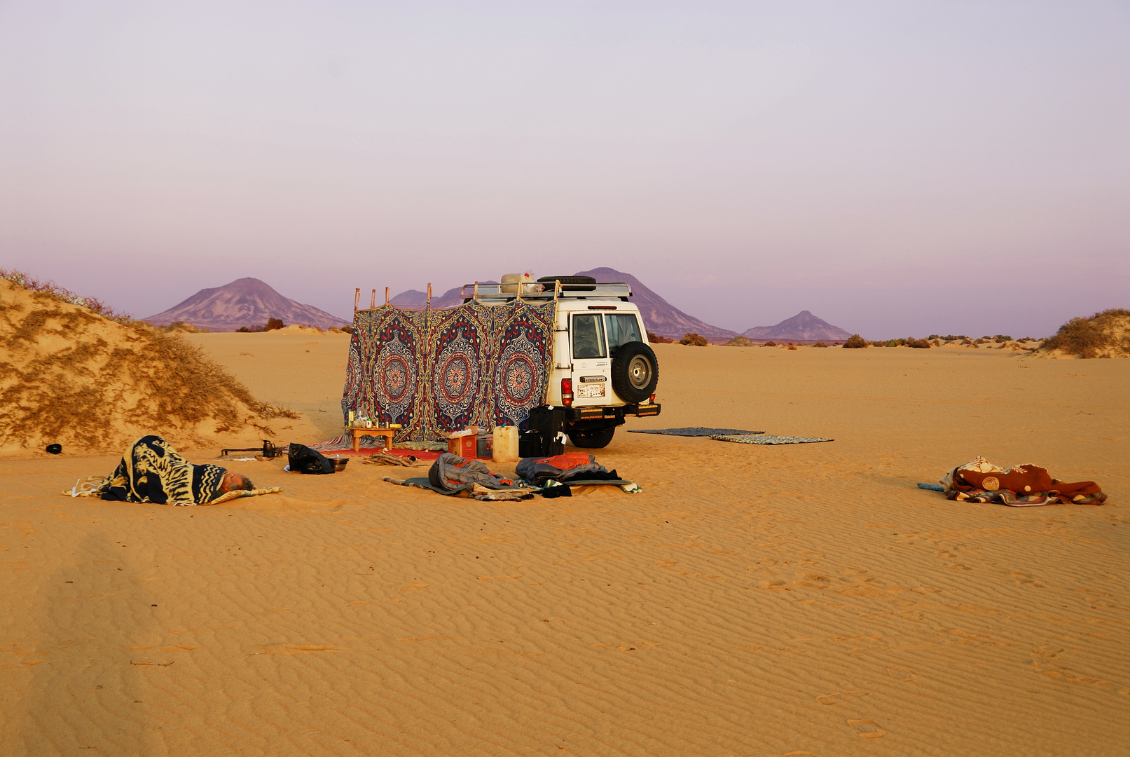 Als noch so etwas gemacht werden konnte, Camping in der Sahara