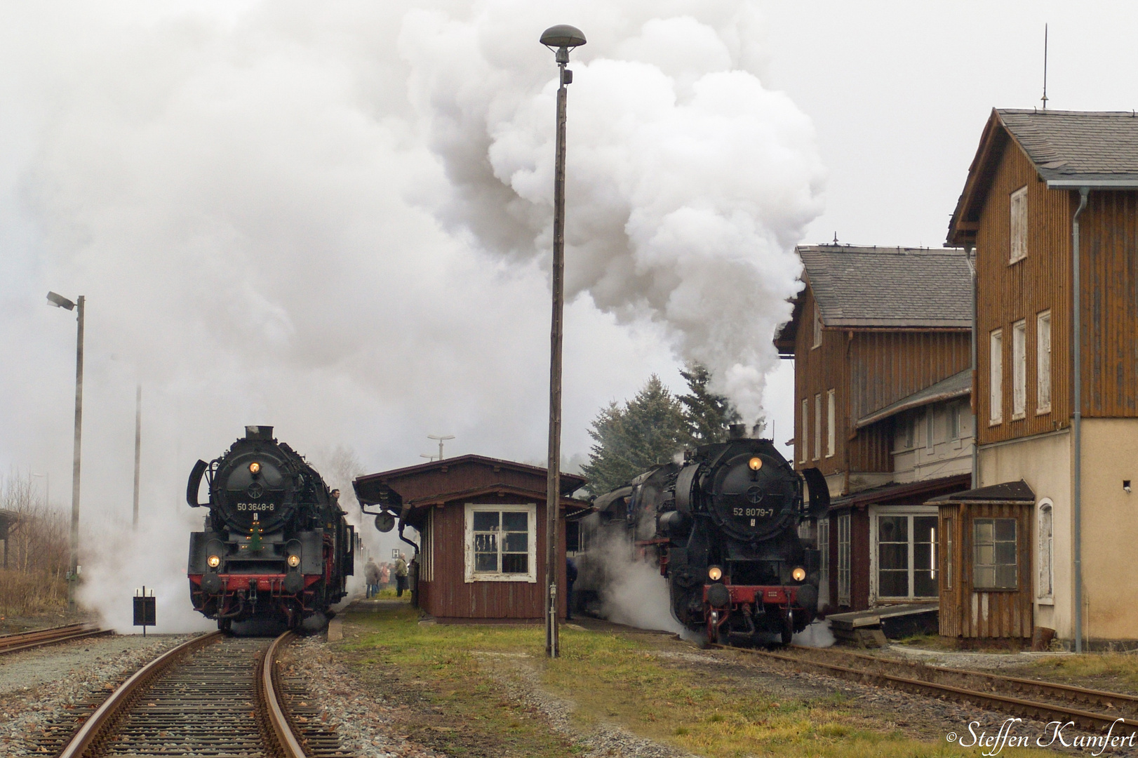 Als Schönfeld-Wiesa noch einen Bahnhof hatte.