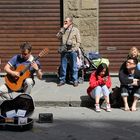 Als Straßenmusiker stets bemüht