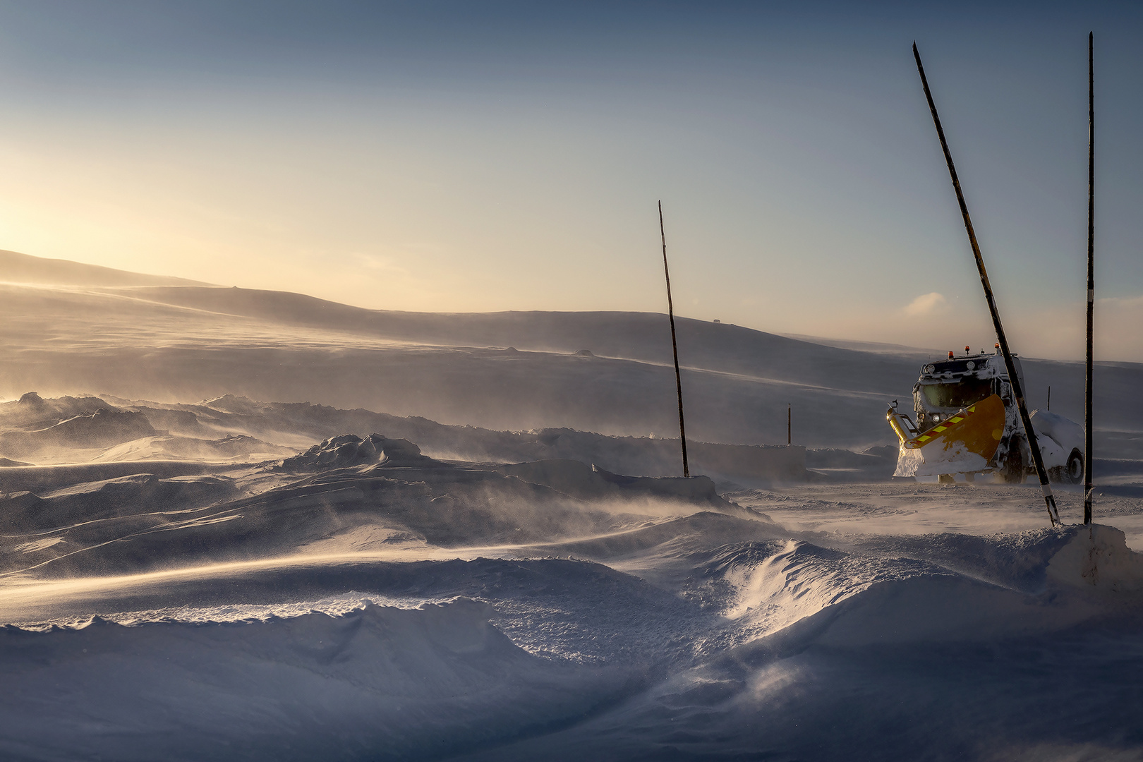 als wir in den Schnee gekommen sind..