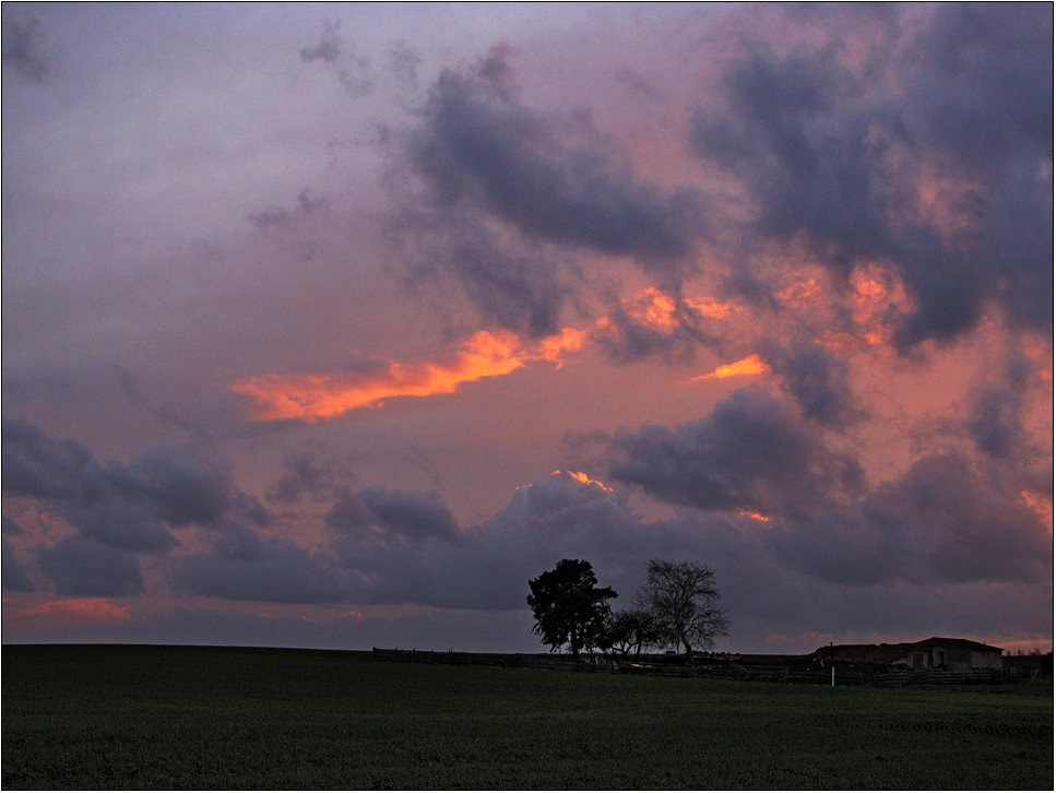 Als würde der Himmel brennen ...