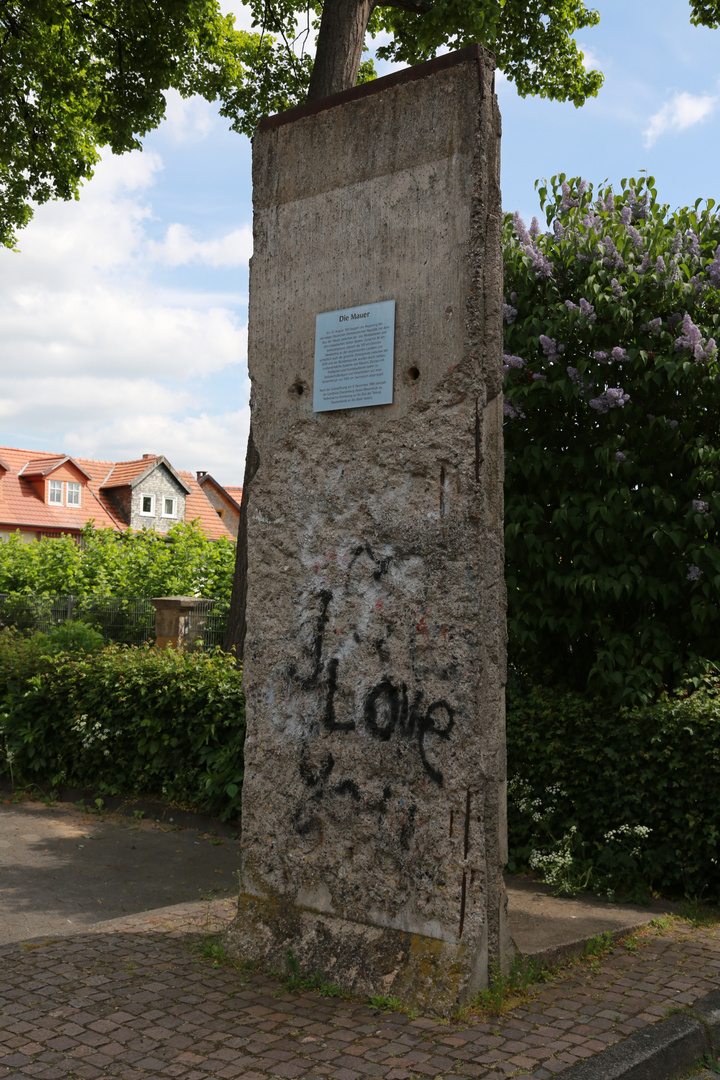 Alsfeld - Mauerstück zwischen DDR und BRD