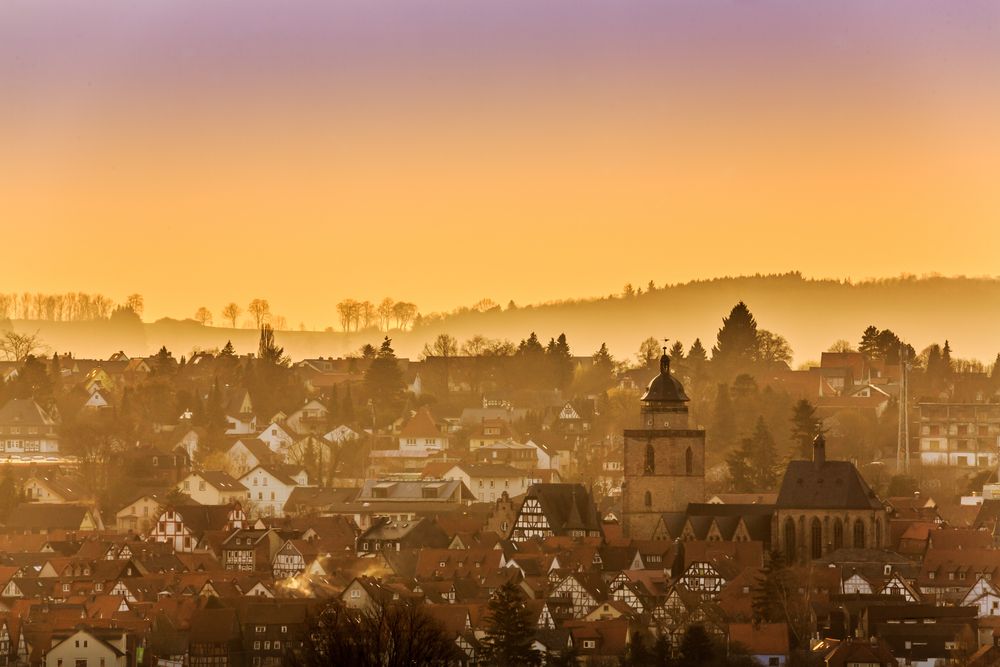 Alsfelder "Skyline" ohne Sonnenuntergang