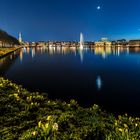 alster abends frühling