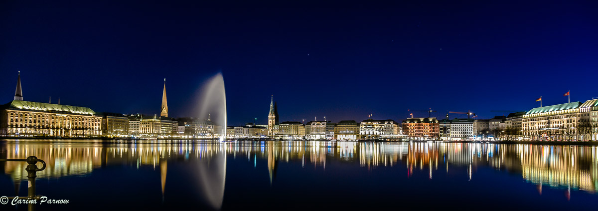 Alster bei Nacht