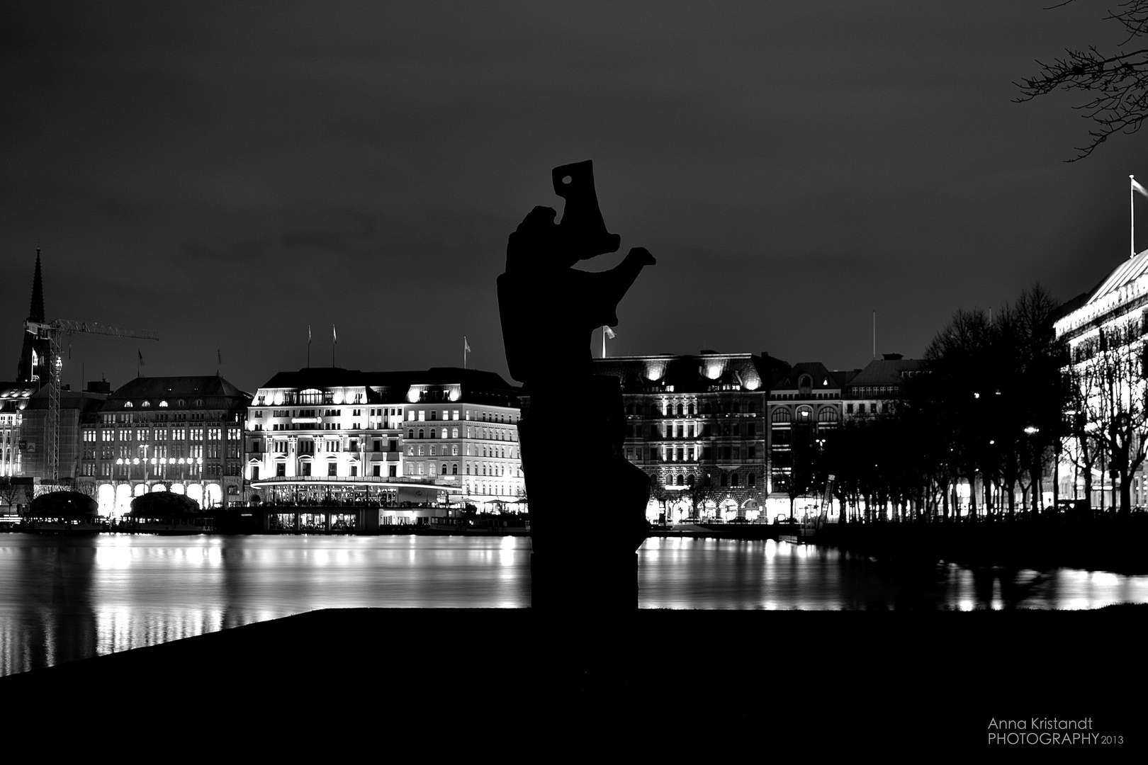 Alster bei Nacht